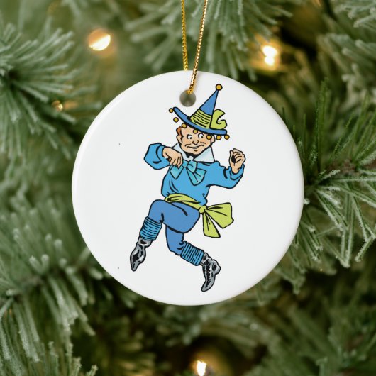 Tovenaar van Oz, Cute Dansjongen Munchkin! Keramisch Ornament (Boom)