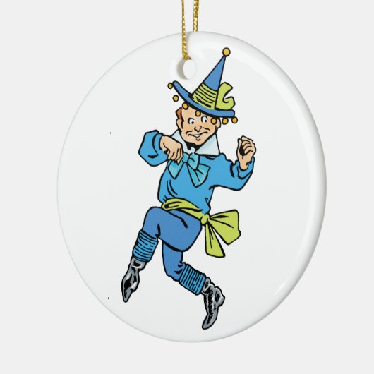  Tovenaar van Oz, Cute Dansjongen Munchkin! Keramisch Ornament (Links)