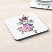 Tovenaar van Oz, Cute Dansling Girl Munchkin Bier Onderzetter (Linkerzijde)