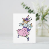  Tovenaar van Oz, Cute Dansling Girl Munchkin Briefkaart (Staand voorkant)
