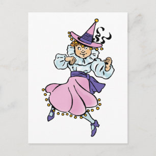 Tovenaar van Oz, Cute Dansling Girl Munchkin Briefkaart
