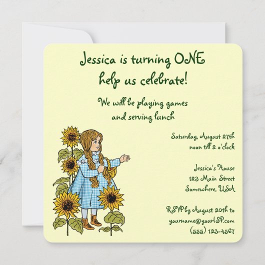  Tovenaar van Oz, de Uitnodiging van de Partij van (Achterkant)