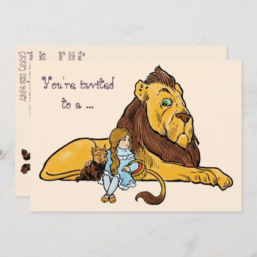  Tovenaar van Oz, de Uitnodiging van de Partij van (Voorkant / Achterkant)