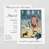 Tovenaar van Oz, de Uitnodiging van het Baby show (Voorkant / Achterkant)