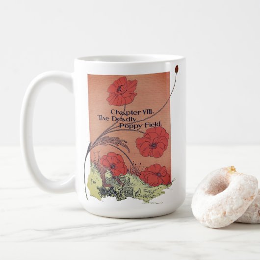 Tovenaar van Oz Deadly Poppy Field | Koffiemok (Met donut)
