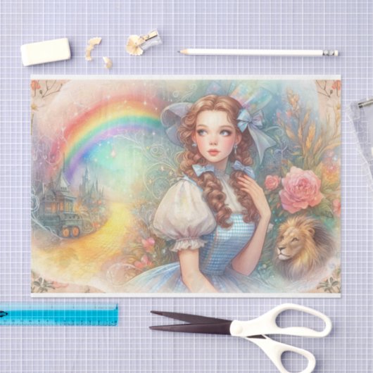 Tovenaar van Oz Decoupage Tissuepapier (Craft)