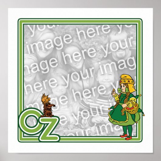  tovenaar van Oz; Dorothy and Toto Border Poster (Voorkant)