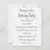 Tovenaar van Oz Dorothy Birthday Party Kaart (Achterkant)