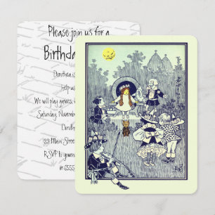 Tovenaar van Oz Dorothy Birthday Party Kaart
