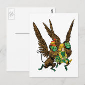  tovenaar van Oz, Dorothy, boze vliegende apen Briefkaart (Voorkant / Achterkant)