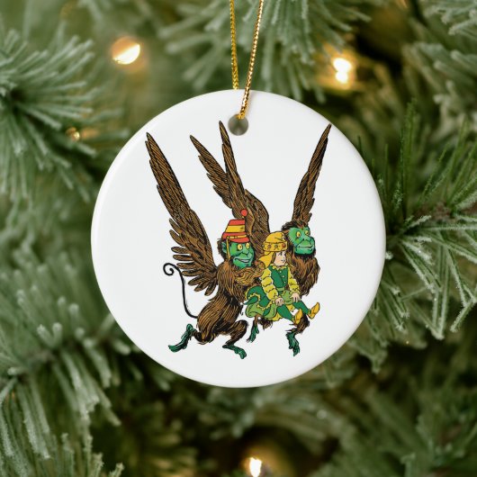  tovenaar van Oz, Dorothy, boze vliegende apen Keramisch Ornament (Boom)