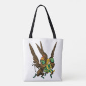  tovenaar van Oz, Dorothy, boze vliegende apen Tote Bag (Achterkant)