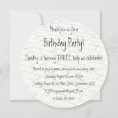  Tovenaar van Oz, Dorothy Child Birthday Party Kaart (Achterkant)