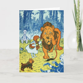 Tovenaar van Oz Dorothy en de Laffe Leeuw Kaart
