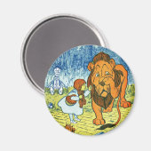 Tovenaar van Oz Dorothy en de laffe Lion Magneet (Voorkant / Achterkant)