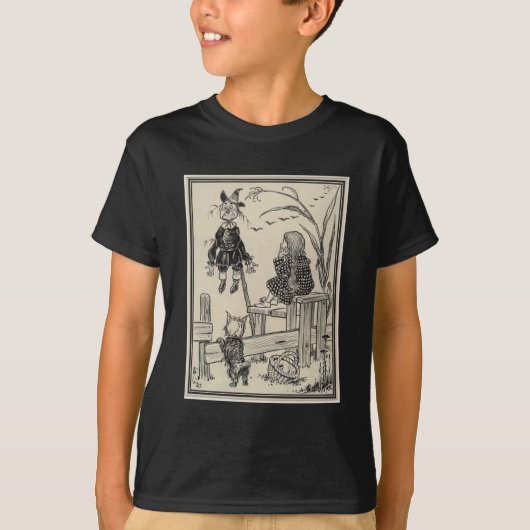 Tovenaar van Oz Dorothy en de Scarecrow T-shirt (Voorkant)