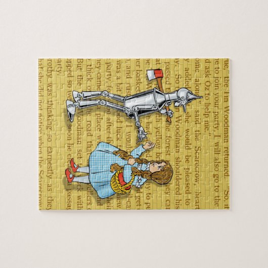 Tovenaar van Oz-Dorothy en Tin Man Legpuzzel (Horizontaal)
