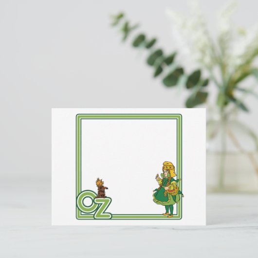  tovenaar van Oz; Dorothy en Toto Briefkaart (Staand voorkant)