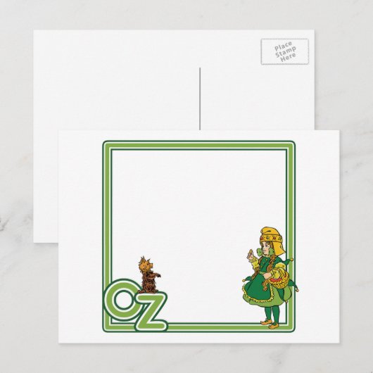  tovenaar van Oz; Dorothy en Toto Briefkaart (Voorkant / Achterkant)