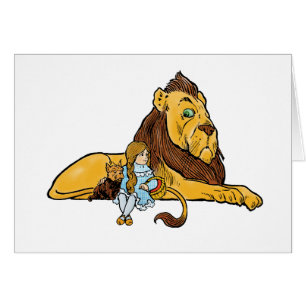 tovenaar van Oz, Dorothy en Toto met Lion