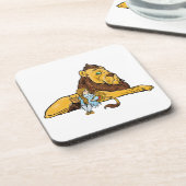  tovenaar van Oz, Dorothy en Toto met Lion Bier Onderzetter (Linkerzijde)