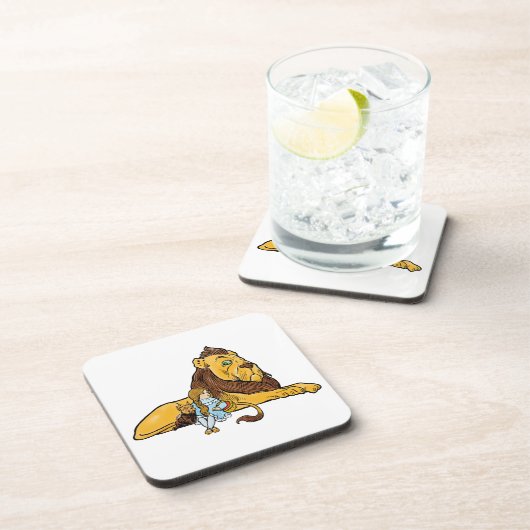  tovenaar van Oz, Dorothy en Toto met Lion Bier Onderzetter (Rechterzijde)