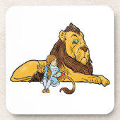  tovenaar van Oz, Dorothy en Toto met Lion Bier Onderzetter (Voorkant)