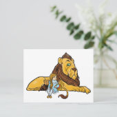  tovenaar van Oz, Dorothy en Toto met Lion Briefkaart (Staand voorkant)