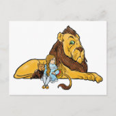 tovenaar van Oz, Dorothy en Toto met Lion Briefkaart (Voorkant)