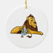 tovenaar van Oz, Dorothy en Toto met Lion Keramisch Ornament (Achterkant)