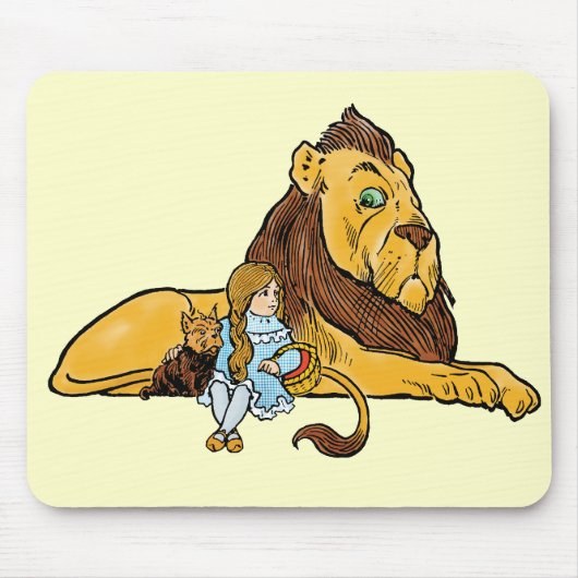 tovenaar van Oz, Dorothy en Toto met Lion Muismat (Voorkant)