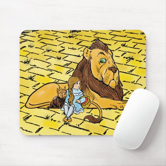 tovenaar van Oz, Dorothy en Toto met Lion Muismat (Met muis)