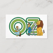 tovenaar van Oz, Dorothy en Toto met Lion Visitekaartje (Achterkant)