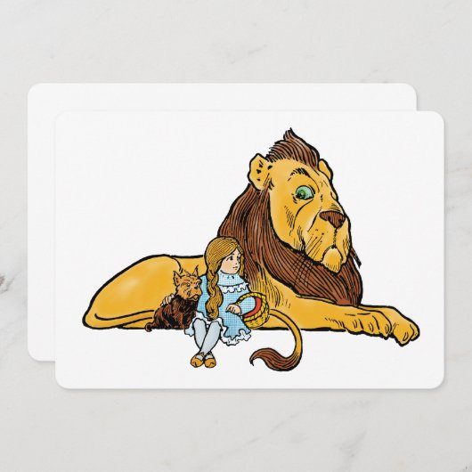 Tovenaar van Oz, Dorothy en Toto Uitnodiging (Voorkant / Achterkant)