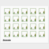  tovenaar van Oz; Dorothy en Toto Vierkante Sticker (Vel)