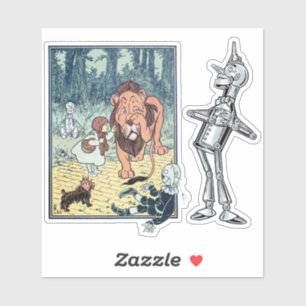  tovenaar van Oz, Dorothy, Lion en Tinman Sticker