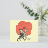  Tovenaar van Oz, Dorothy met Poppy Flowers Briefkaart (Staand voorkant)