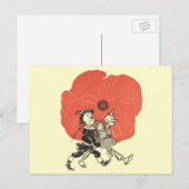  Tovenaar van Oz, Dorothy met Poppy Flowers Briefkaart (Voorkant / Achterkant)