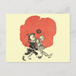 Tovenaar van Oz, Dorothy met Poppy Flowers Briefkaart