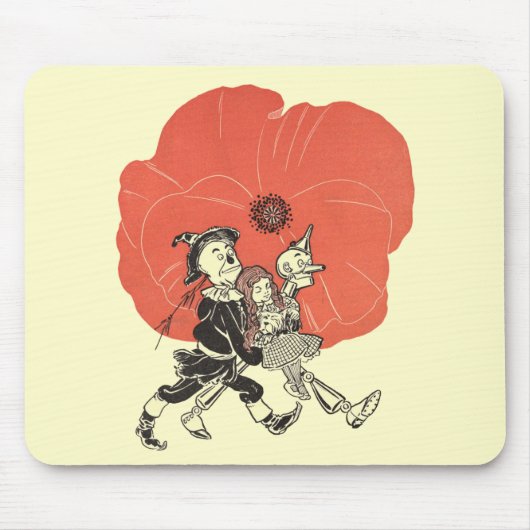  Tovenaar van Oz, Dorothy met Poppy Flowers Muismat (Voorkant)