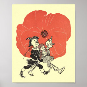 Tovenaar van Oz, Dorothy met Poppy Flowers Poster