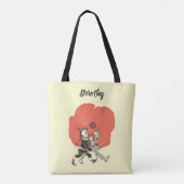  Tovenaar van Oz, Dorothy met Poppy Flowers Tote Bag (Achterkant)