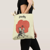  Tovenaar van Oz, Dorothy met Poppy Flowers Tote Bag (Dichtbij)