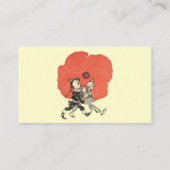  Tovenaar van Oz, Dorothy met Poppy Flowers Visitekaartje (Achterkant)