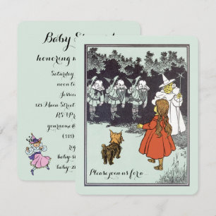 Tovenaar van Oz Dorothy Munchkins Baby shower Kaart