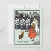  Tovenaar van Oz Dorothy Munchkins Birthday Kaart (Voorkant)