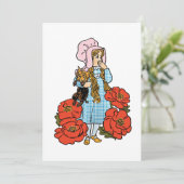 Tovenaar van Oz, Dorothy Poppies Uitnodiging (Staand voorkant)