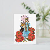  tovenaar van Oz, Dorothy, Red Poppy Flowers Briefkaart (Staand voorkant)