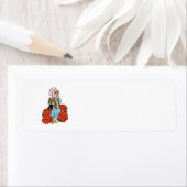 tovenaar van Oz, Dorothy, Red Poppy Flowers Etiket (Insitu)