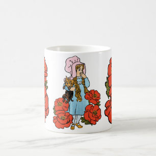 tovenaar van Oz, Dorothy, Red Poppy Flowers Koffiemok